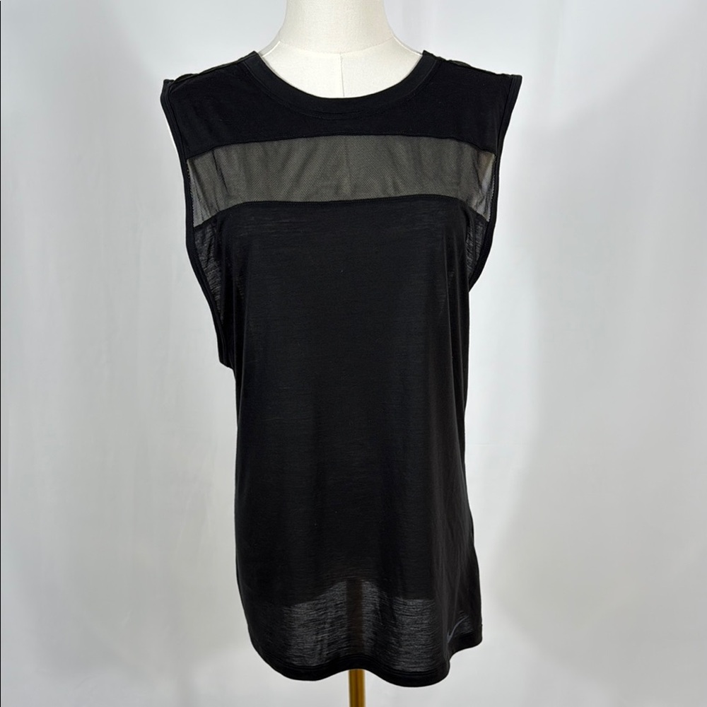 Nike Black and Mesh Muscle Tee